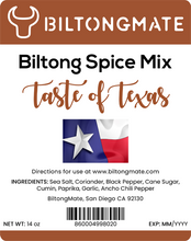 Load image into Gallery viewer, All Natural Biltong Spice - Taste of Texas