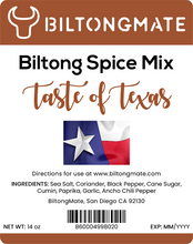 Load image into Gallery viewer, Biltong Spice - Taste of Texas (14 oz)
